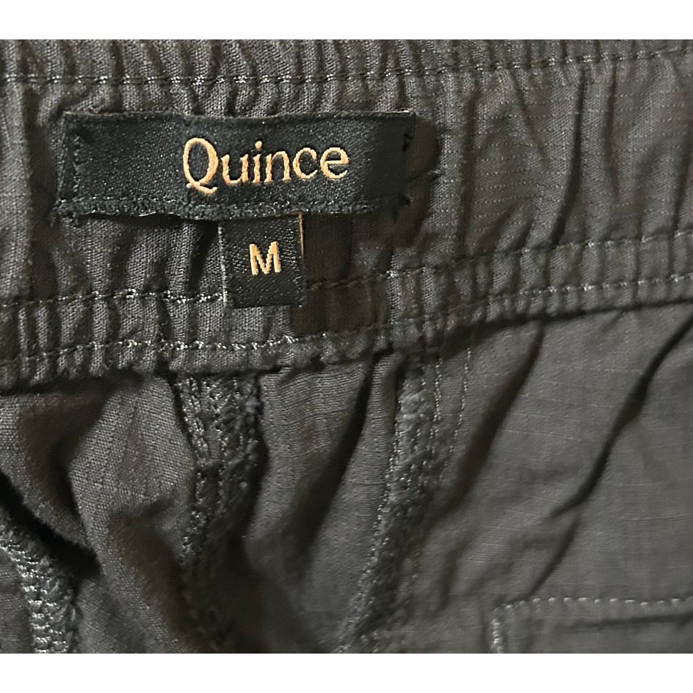 Quince Ripstop Pants Women M Steel Gray Organic Stretch Cotton Straight Leg GORP - Picture 3 of 12